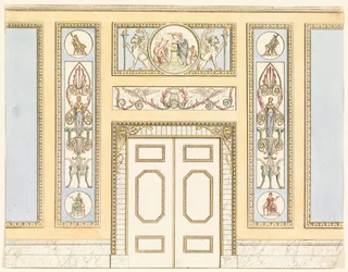 Mur latéral avec porte